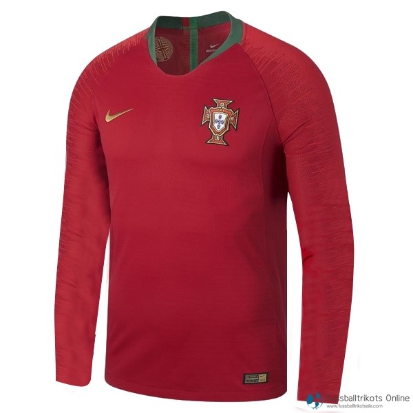 Portugal Trikot Heim ML 2018 Rote Fussballtrikots Günstig